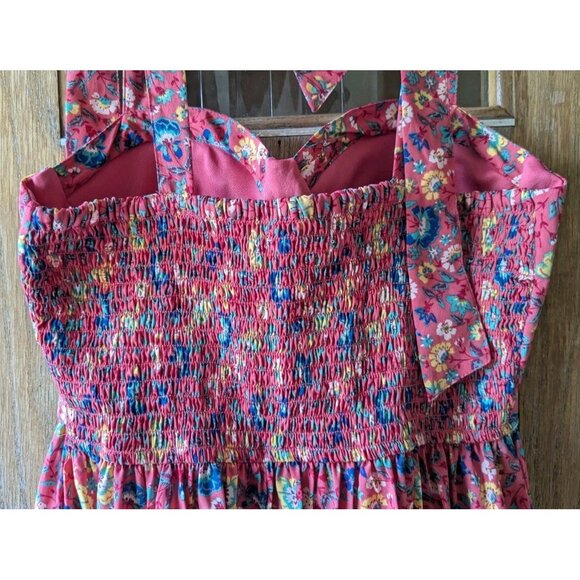 NWT BOG Collective Sundress Floral Bustier Halter Ruffle Hem Mini  Boho Sz Small - Picture 5 of 12